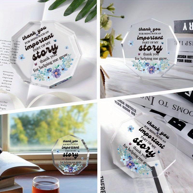 Teacher Appreciation Acrylic Sign - Versatile Thank You Gift for Educators & Leaders