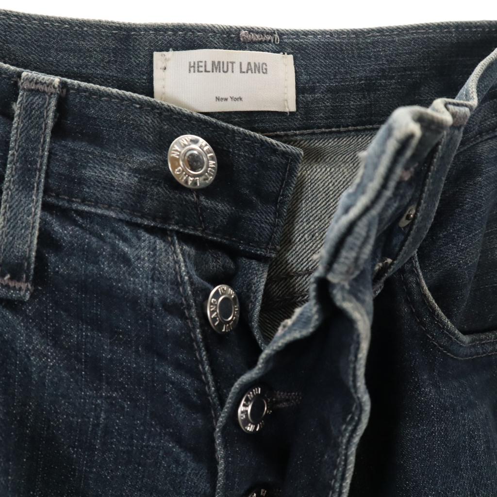 Helmut Lang Hergestellt in den USA Gerade Denimhose W30 Indigo Jeans Herren Gebraucht