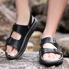 Fashion New Men Flats Summer Mens Sandals Fashion Men Sneakers Outdoor Thick Soled Non-slip Male Beach Sandals Handmade Leather Sandals