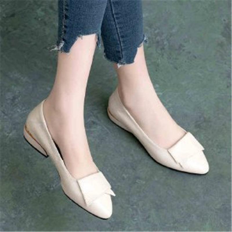 Women's Comfortable Soft Leather Shoes Soft Sole Block Heel Pumps Casual Walking Shoes For Mother