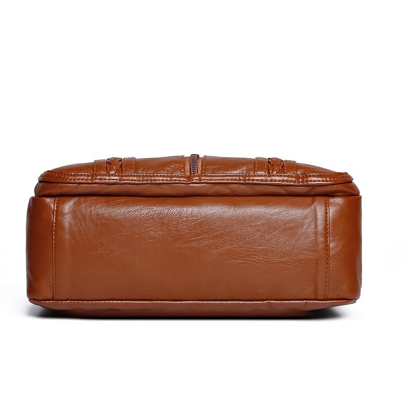 Dámská taška Soft Leather Crossbody Bag Taška přes rameno pro matku středního věku
