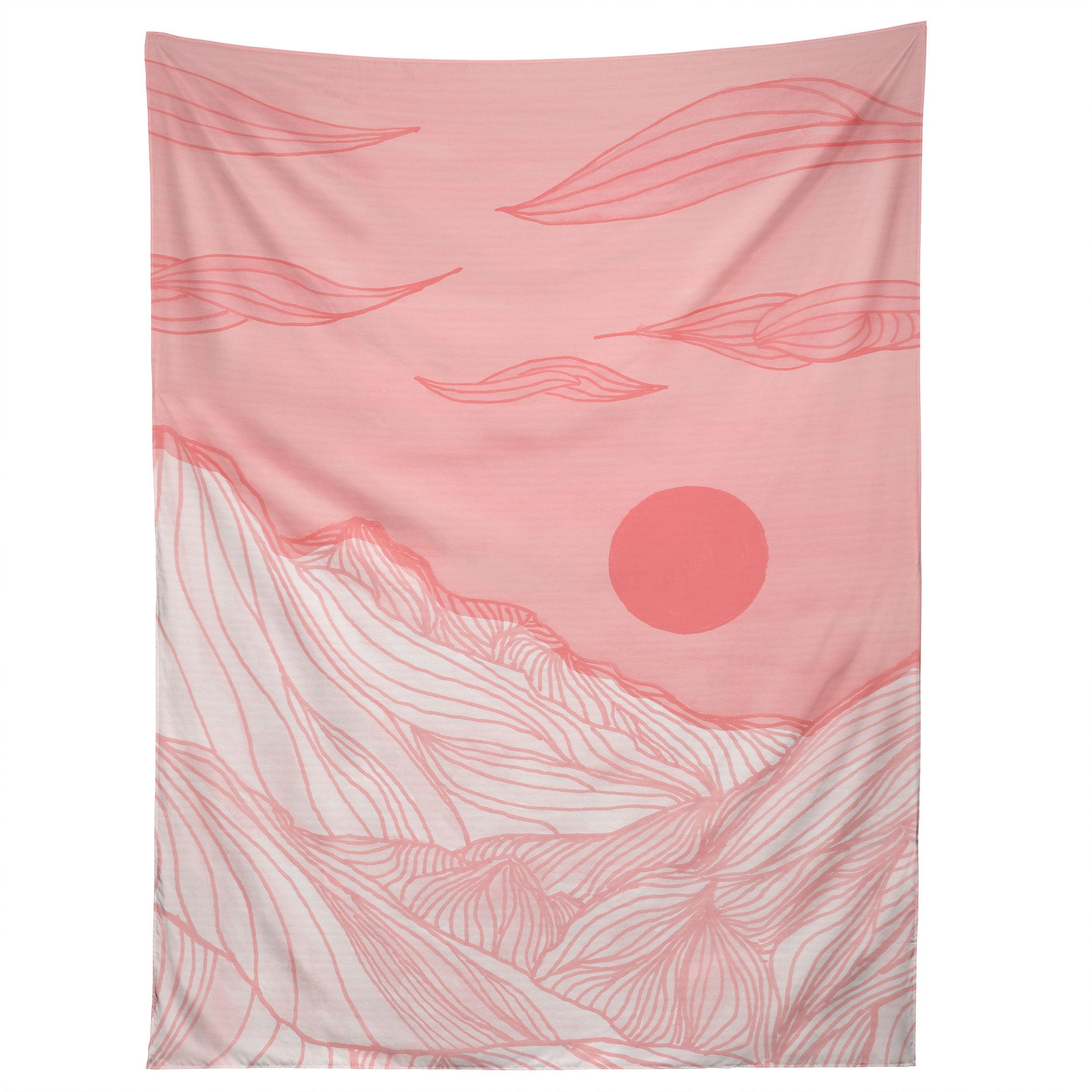 LINES IN THE MOUNTAINS tapestry 75x100
