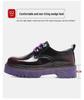 Women's Retro Thick-Soled Leather Loafers - Height-Increasing, Non-Slip, Low-Top, Casual Martin Boots