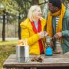 Desktop Camping Stove for Backpacking Outdoor Cooking Wood Burning Fireplaces Portable Mini Fire Pit Hand Warmer Decor