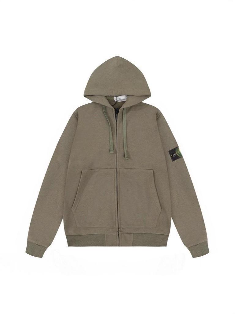 CrossSTONE Unisex Klassischer Cardigan Hoodie mit Reißverschluss