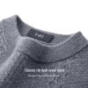 Shanshan Men's Thick Cashmere Blend Round Neck Pullover Sweater