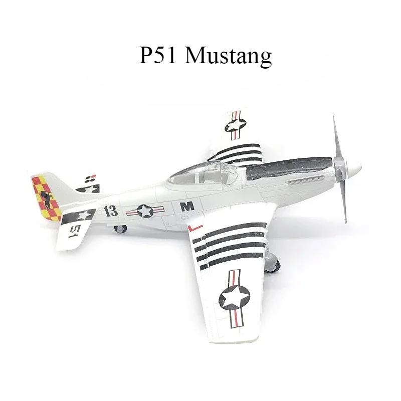 1/48 Seconde Guerre mondiale Américain Corsair Mustang Britannique Spitfire Hurricane Chasseur Allemand BF109 Kit Modèle d'Avion en Plastique à Assembler Jouet