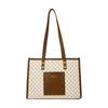 Portable Commuter Bag, Tote Bag, Large Capacity 2025 New Fashion Plaid Retro Classic Casual Simple Shoulder Bag