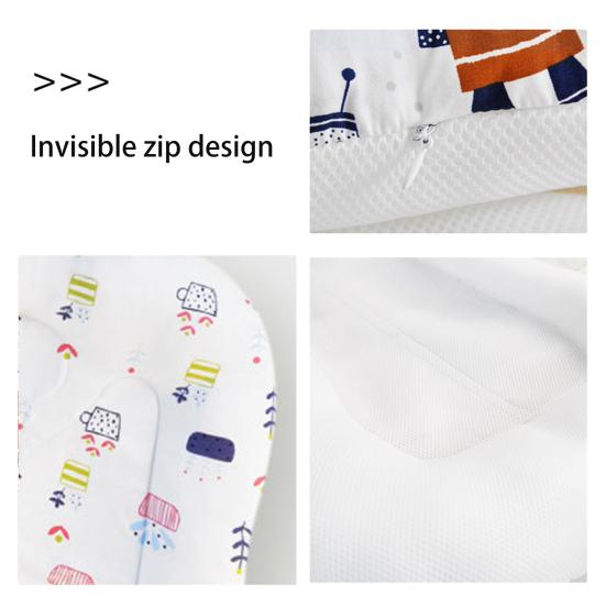 Baby Lounger Newborn Infant Lounger with Detachable Washable Cover Breathable Baby Lounging Cushion for Babies Tummy Time Bed Couch Use