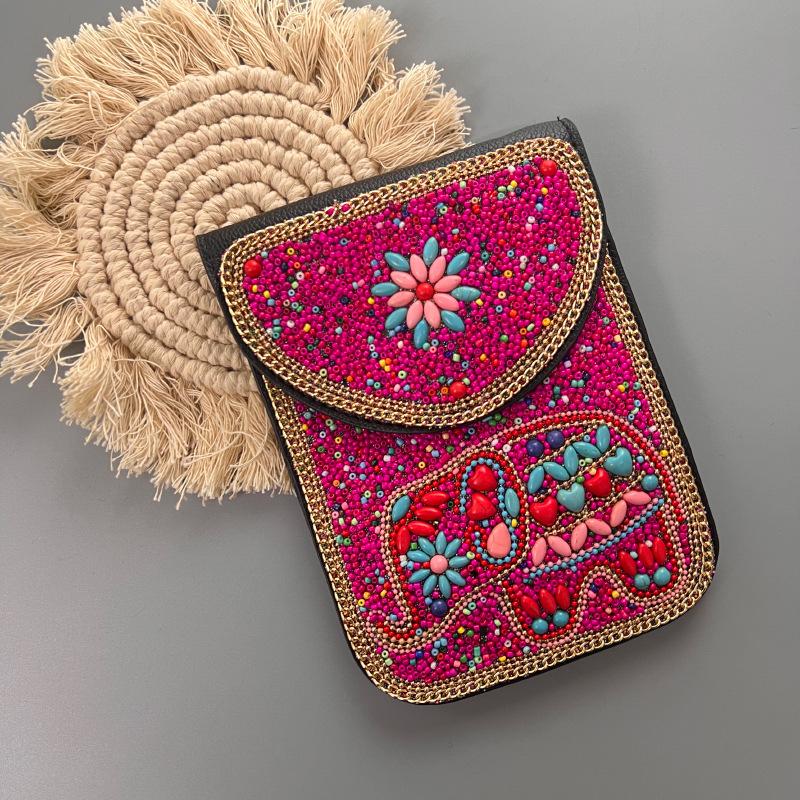 Boho Vintage Veske - Flerroms premium tekstur myk moteriktig allsidig håndlaget dusk risperler