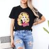 Dolly Parton T-shirts WWDD Country Music Legend Women's Clothing Short Sleeve CrewNeck Cotton Harajuku Trendy Streetwear Tops