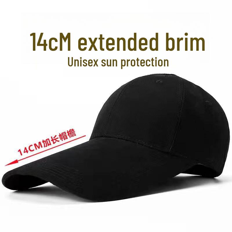 Visiera da sole da uomo con visiera estesa - Cappellino da baseball estivo per la protezione dal sole per attività all'aperto e pesca