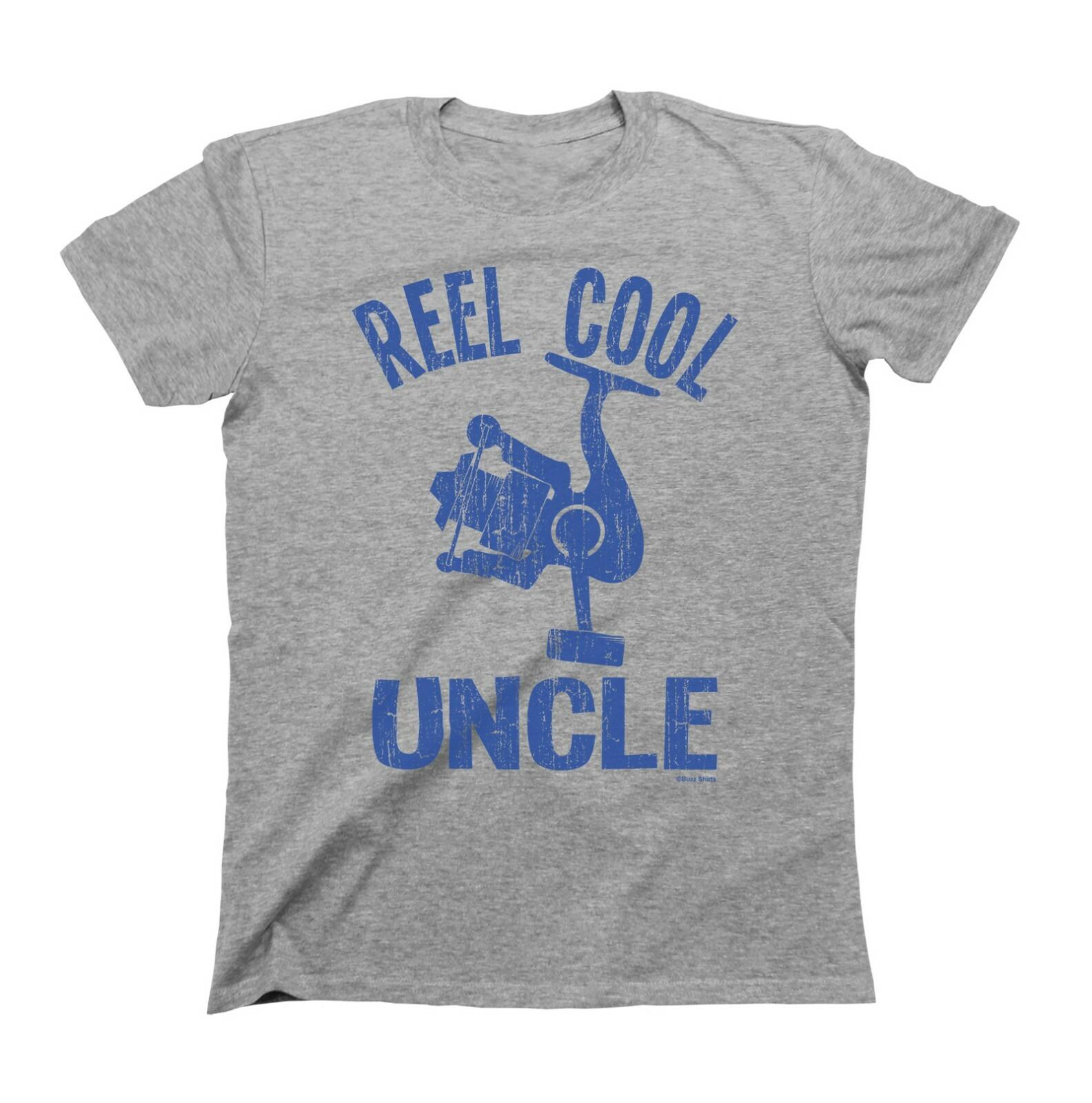 Reel Cool UNCLE T-Shirt Mens Womens Tees Top Mens  Fishing Christmas Gift For Fisherman Fish M