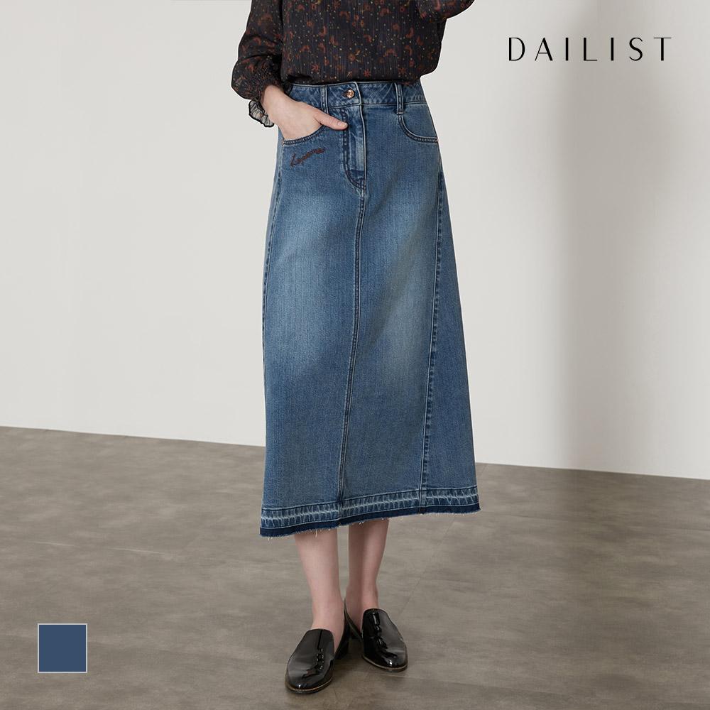 DAILIST A-Line Denim Skirt_Mdbdkyf7381