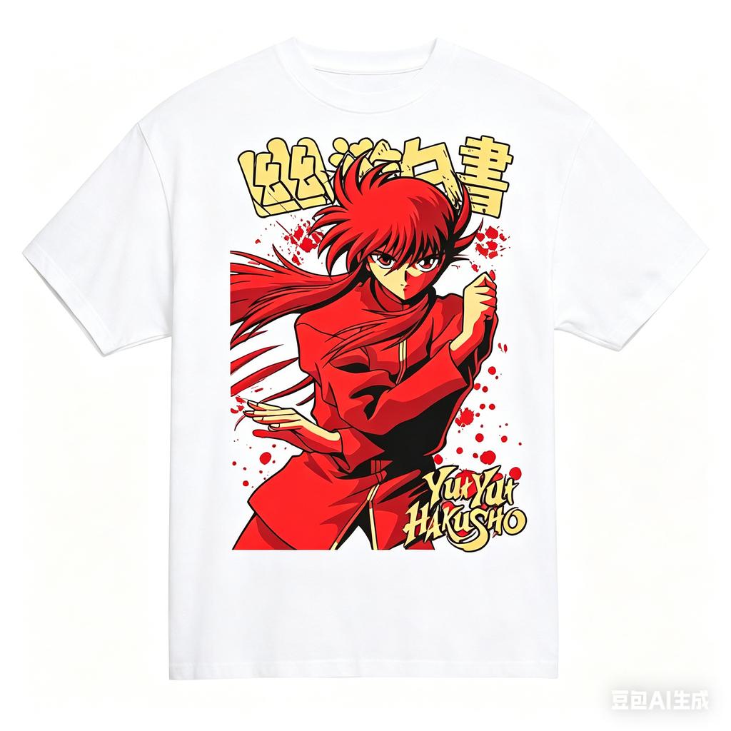 Yu Yu Hakusho Cotton TShirt Personality Clothes New Model Anime TShirt Yearround Clothing Plus Size Unisex Classic Streetwear