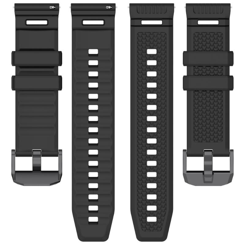 Breathable Silicone Watch Straps 24mm Flexible Designs Colorful Slim Fit Silicone Band Easy to Use for Smartphones