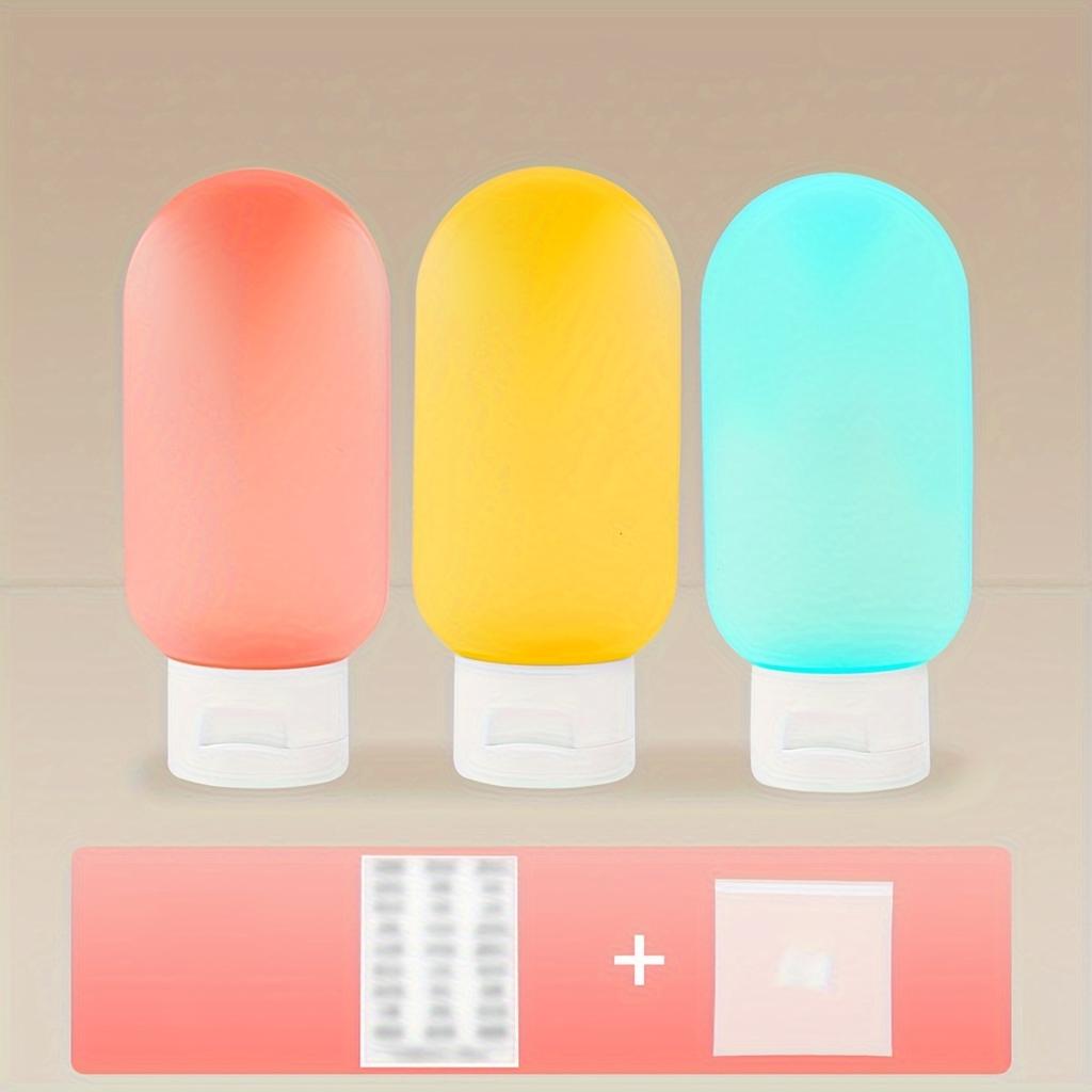 Reiseflaschen Set 3 Stück Nachfüllbar Ausdrückbar Reise Kosmetik Toilettenartikel Behälter Für Shampoo Flüssigkeiten Lotion Spenderflasche