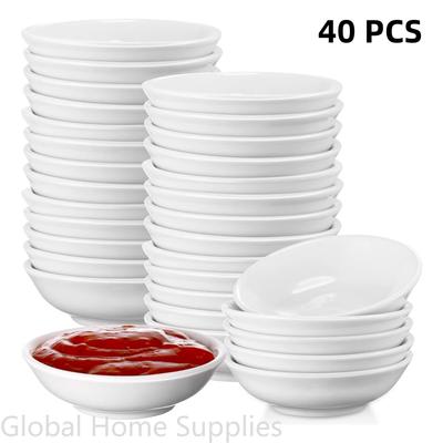 40 Delen Dipkommen Set Dipping Sauskommen Mini Voorgerecht Schoteltjes voor Kruiden Smaakmaker Sushi Ketchup BBQ
