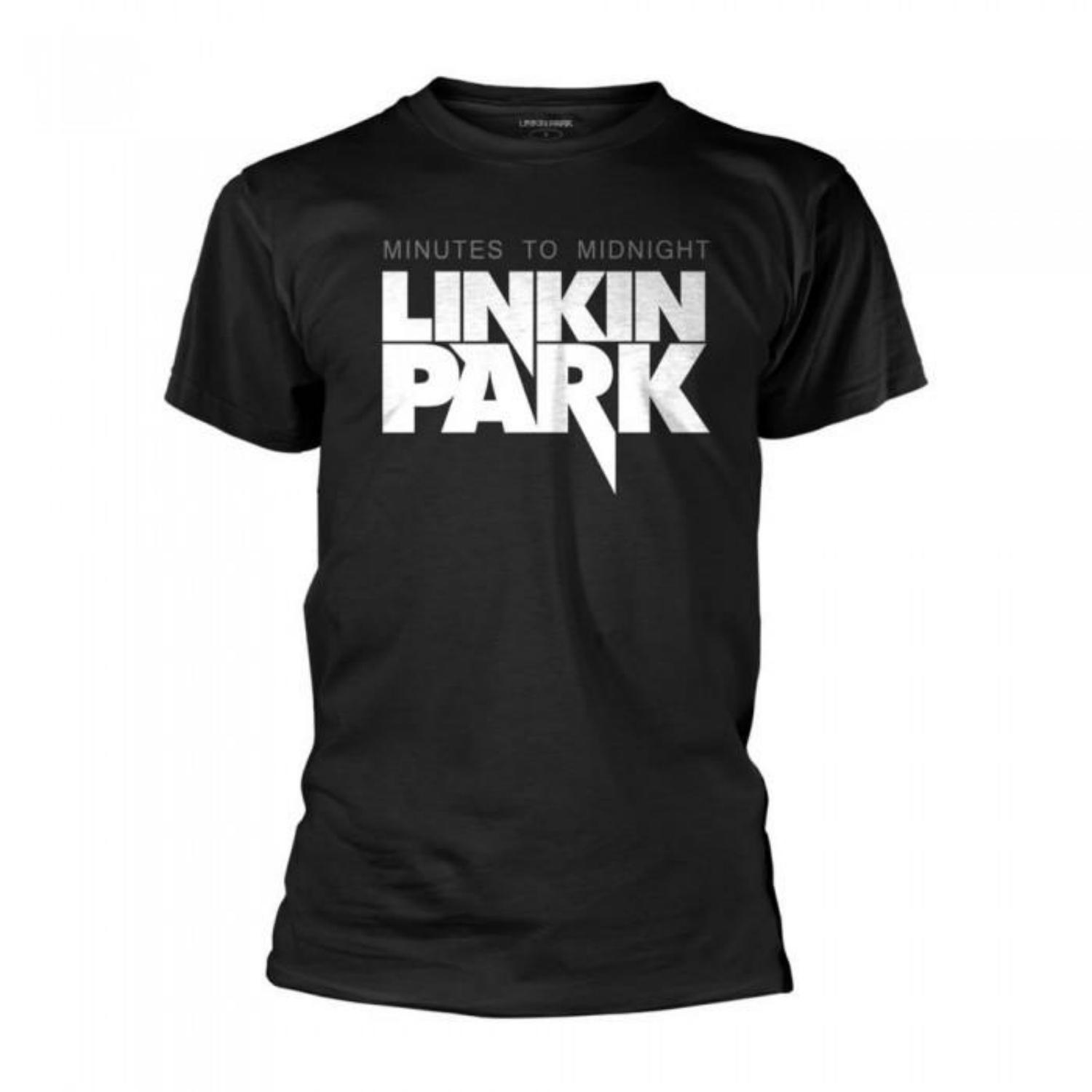 Linkin Park Unisex Adult Minutes To Midnight Logo T-Shirt S чёрный