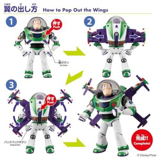 Takara Tomy Disney Toy Story 5 Real Size Talking Figure High-Tech Version Buzz Lightyear