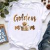 Golden Retriever Hunting Dogs Animal Print T Shirt For Girls Australian Shepherd Dog With Flower Tshirt Unisex Harajuku Shirt