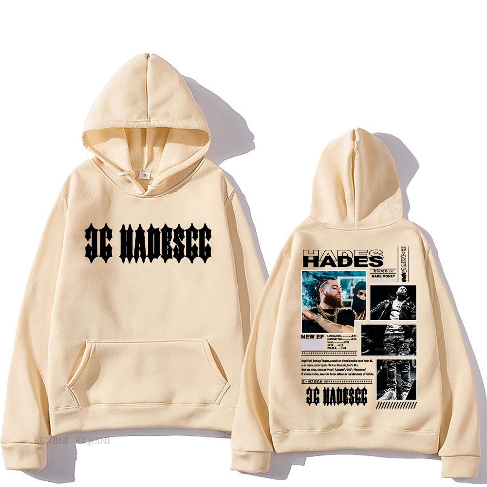 Hades 66 Hooded With Hooded Punk Fleece Comfortable Sweatshirt Long Sleeve Hip Hop Retro Clothing Sudaderas Gothic Pullovers