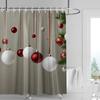 Home Decoration Shower Curtains for Bathroom Waterproof Curtain Fabric Modern Nordic Style Living Room Merry Christmas Winter
