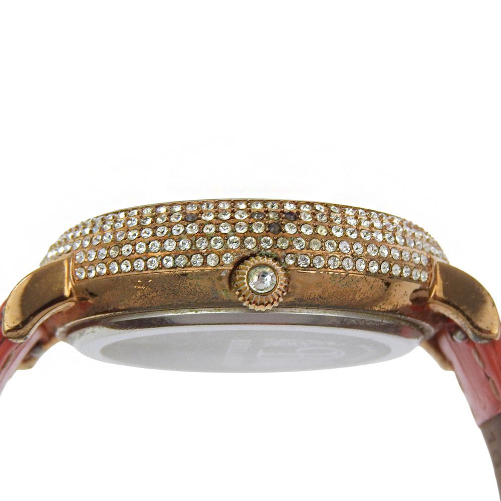 BRILLAMICO Lily 1.6" Watches Pink goldDial Plated Gold/Rhinestone Quartz Analog display mens Used