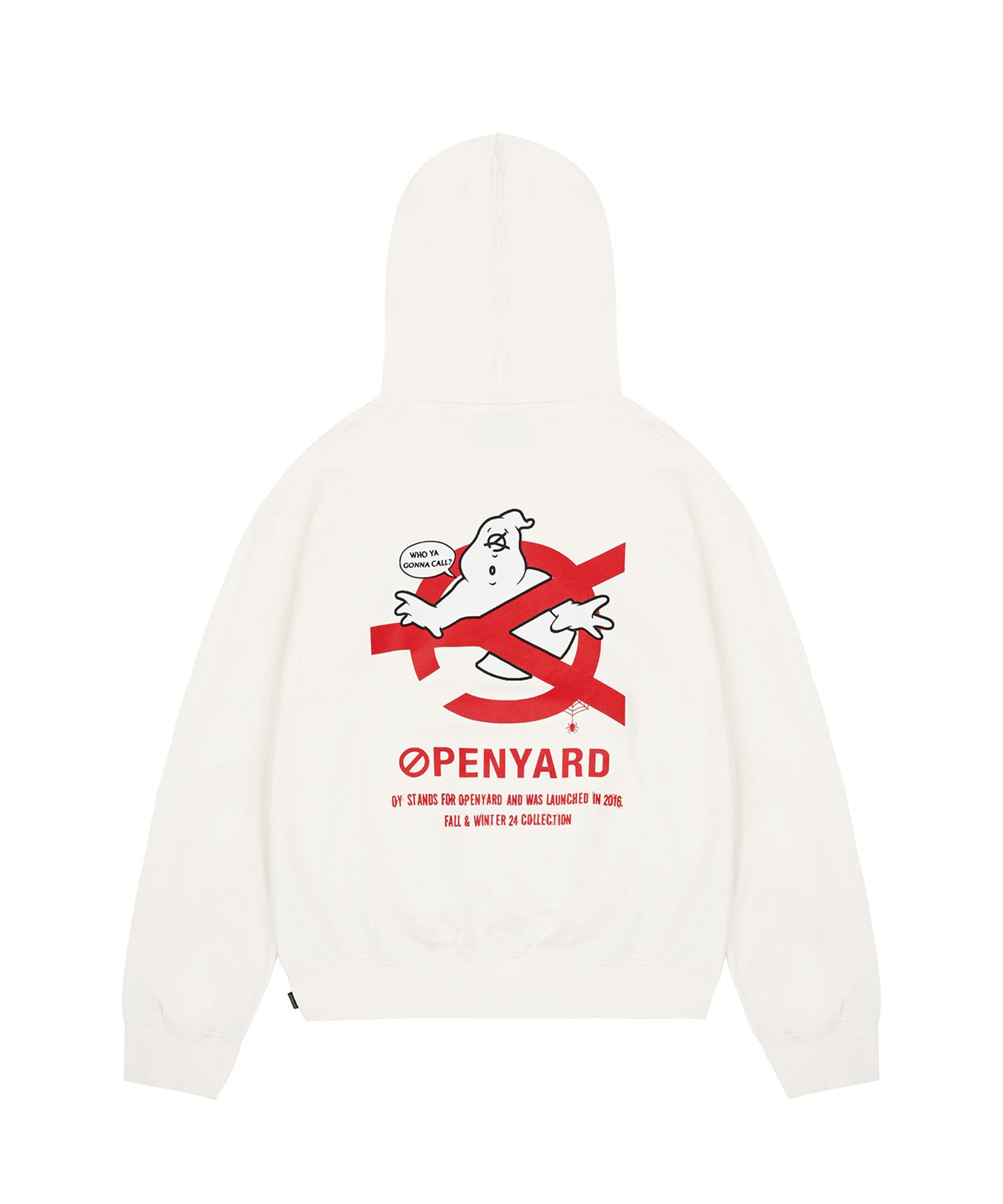 Oy Ghost Logo Hoodie - White 1