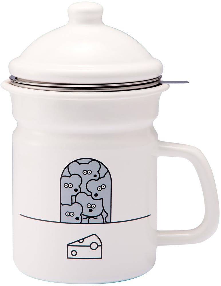 

Эмалированный масляный горшок Toyo Horo ANDY THE MOUSE, Белый, Размер: приблизительно. Ш17,5 x Г12,5 x В20,8, AMJ-2311