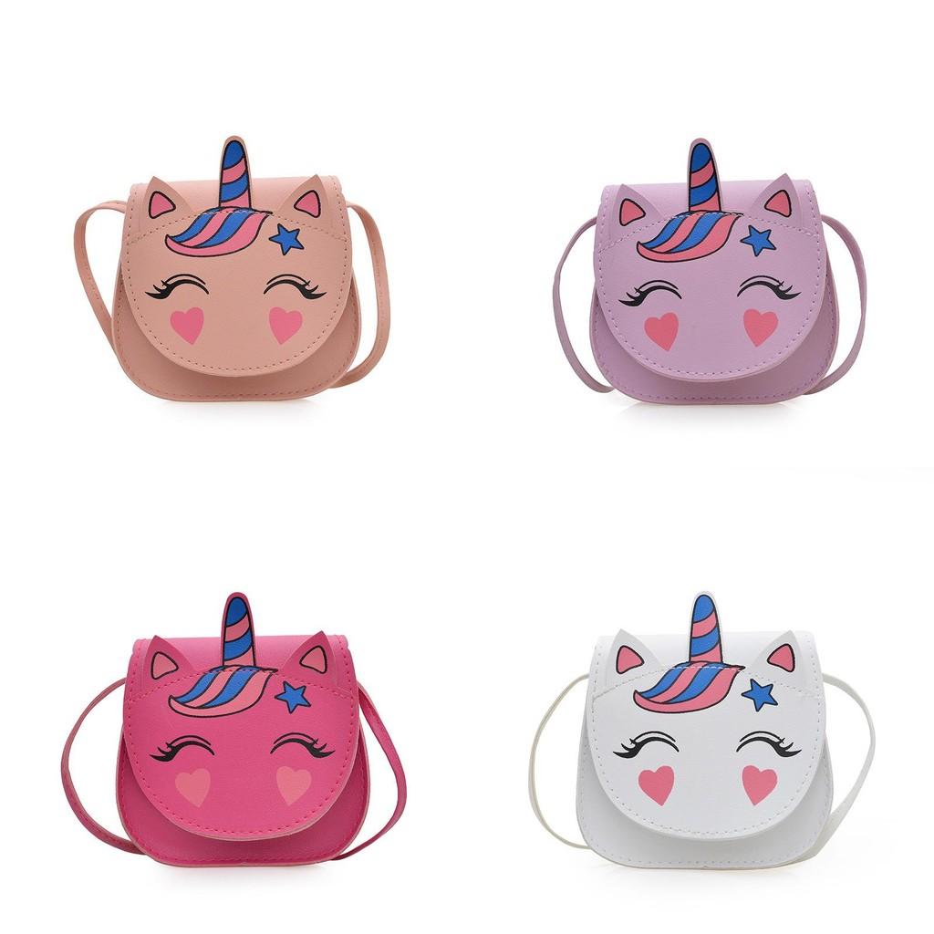 Adorable Unicorn Themed Kids Crossbody Bag Perfect For Girls Lightweight Breathable Design
