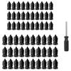 60Pieces Heavy Duty Rubber Plugs and Screwdriver Set for Tire Puncture Fixing Suitable for Commercial Fleets Vehicles