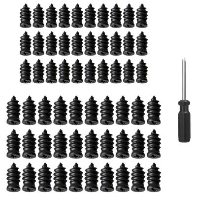 Pack of 60 Professional Rubber Plugs and Screwdriver for Superior Tire Repair Performances On All Vehicles During Long Drive