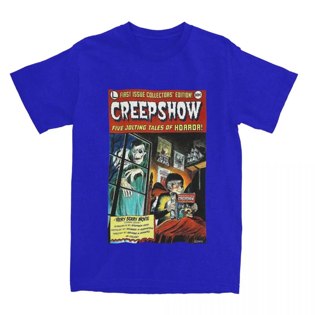 Sommar Vintage Skräck Creepshow Film T-shirt Accessoarer för Män Kvinnor Mode Creepshow Filmälskare Fan T-shirt