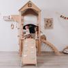 Indoor Climbing Frames, Monkey Bars, Jungle Gym, Tower Max- Wood-Pastel
