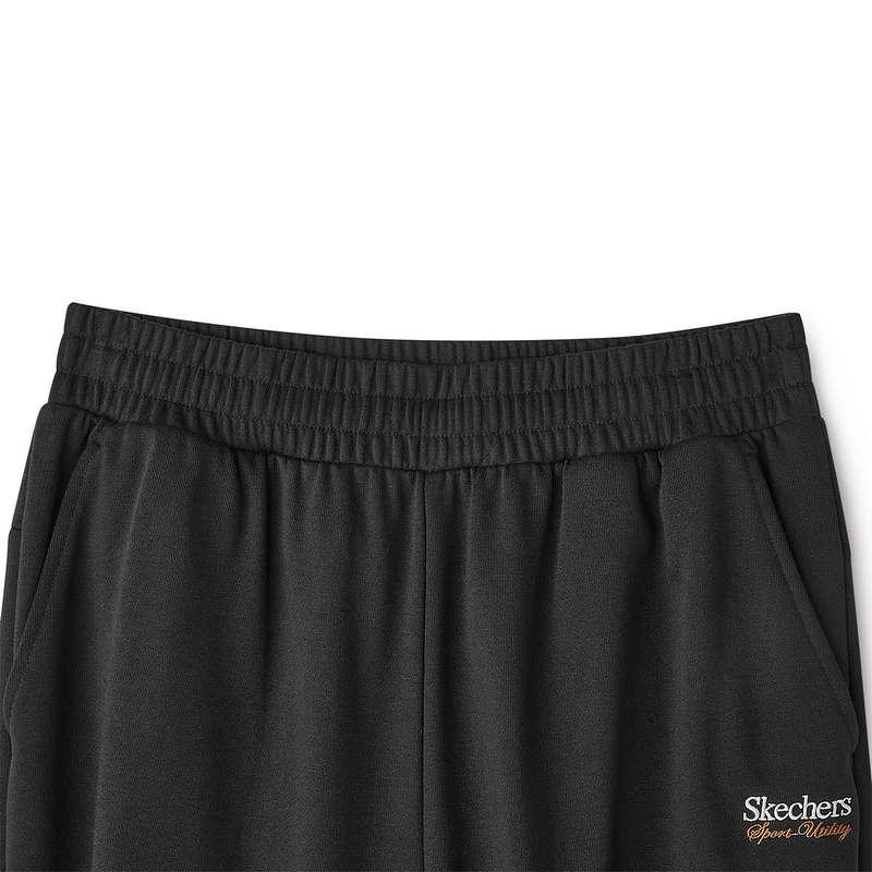 Skechers Sports Alliance Series FW24 Breathable Cuffed Comfortable Knitted Joggers Unisex Joggers Carbon-Black L424U007-0018