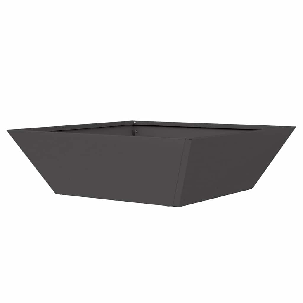 Garden Planter Black 50 X 50 X 15 Cm Cold Rolled Steel