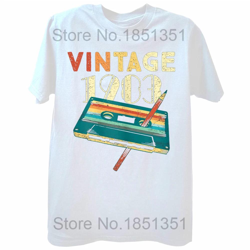 Vintage 1983 Music Cassette 41th Birthday Gifts 41 Years Old T Shirts Summer Music Lover Graphic  Streetwear Womens  T-shirt