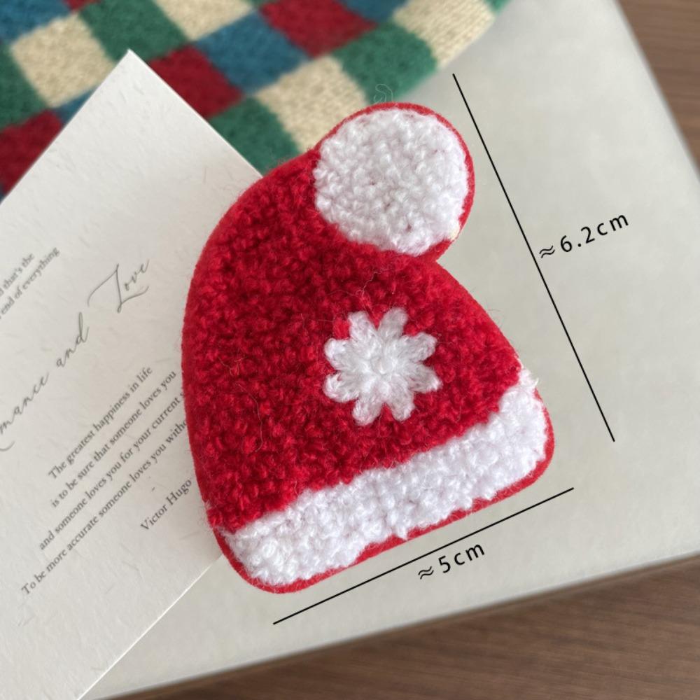 Kreativní vánoční sponka do vlasů s ledním medvědem, sněhulákem, punčochou, plyšové vánoční sponky, sob, sněhová vločka, Santa Claus, vánoční sponka do vlasů