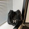 Trendy Butterfly Shoulder Bag with Bucket Handle Design