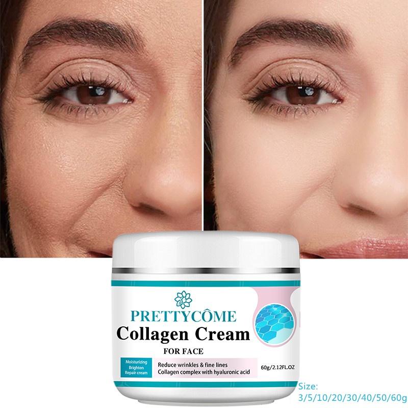 Face Collagen Cream Moisturizing Nourishing Cream Reduce Wrinkles Brightening Skin Facial Cream Face Skin Care