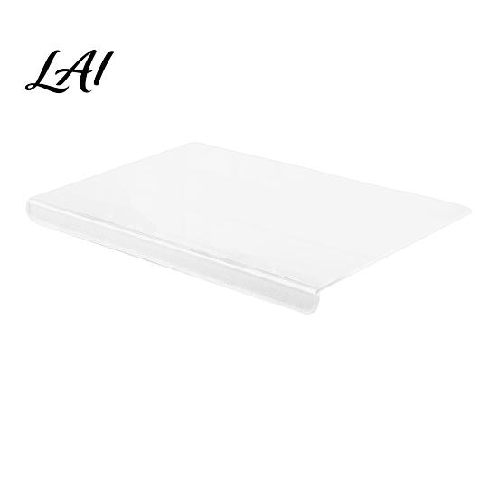 BPA Free Cutting Mat for Counter Board with Lip Durable Acrylic Non Slip Clear Countertop Protector Transparent Chopping Home Cooking Lip