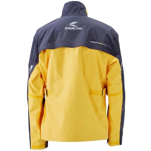 [TAICHI] RS Motorcycle Rain Wear Top and Bottom Set Waterproof Water Repellent DRYMASTER Rain Suit RSR048 YELLOW M
