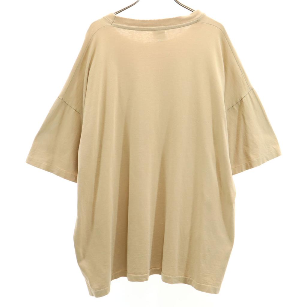 anvil 90s Made in USA Old Short sleeve T-shirt 2X Beige Single stitch Men's Used