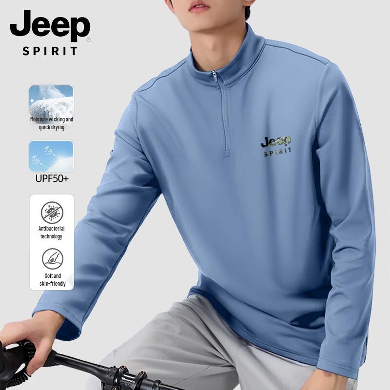 

Мужская быстросохнущая футболка с воротником-стойкой и длинным рукавом JEEP SPIRIT XL