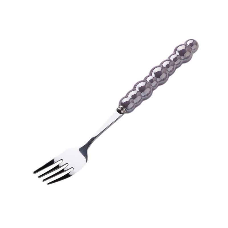 Light Luxury Creative Knife, Fork and Spoon Household Stainless Steel Steak Knife and Fork Western Dessert Spoon Tableware Set High Value