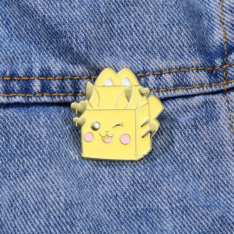 Pokémon Pikachu Brooch Pokémon Pokémon Cute Clothing Accessories Zinc Drip Oil
