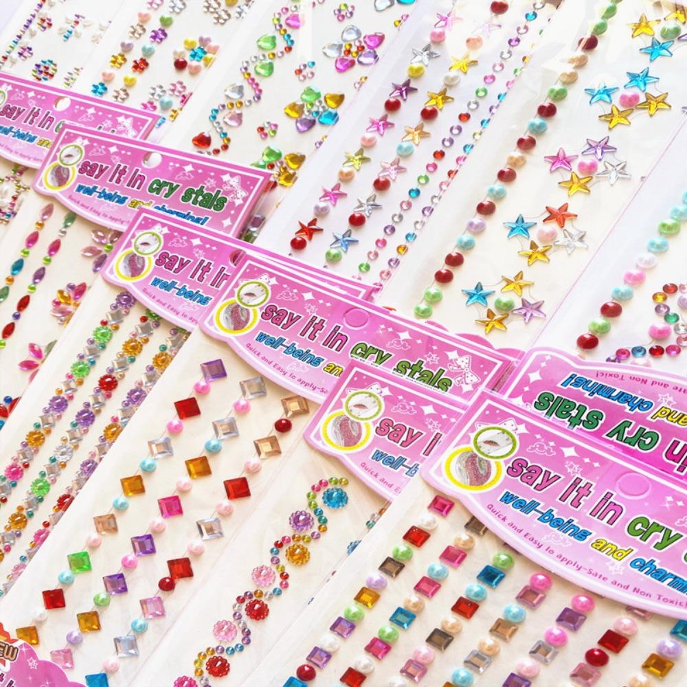 1 PCS Stickers, Acrylic Bracelet Series Children's Cartoon DIY Mobile Phone Diamond Stickers Three-dimensional Stickers Creative Stickers