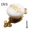 Drawer Knob Handle Thickening Comfortable Touch Round Ceramic Cabinet Cupboard Door for Furniture