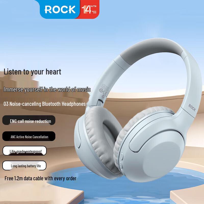 

ROCK O3 Active Noise Cancelling Wireless Headphones